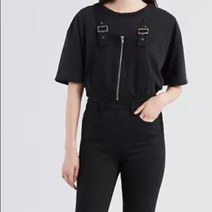 Levi’s Skinny Black Overalls